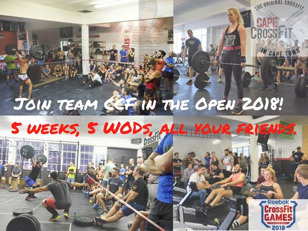 Sign up for the CrossFit Games Open 2018 - be part of one of the biggest teams in Africa!