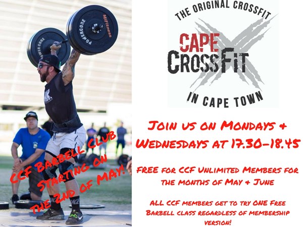 CCF Barbell Club - Open for trial for ALL CCF Members