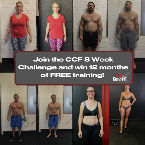 Early Bird entries for the "CCF Own Your Lifestyle" - 8 Week Nutrition Challenge, stand a chance to win 12 months of FREE Training at Cape CrossFit!